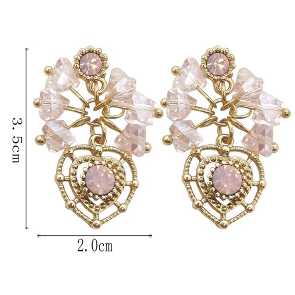 💕Last one PINK HEART EARRINGS - Picture 4 of 7